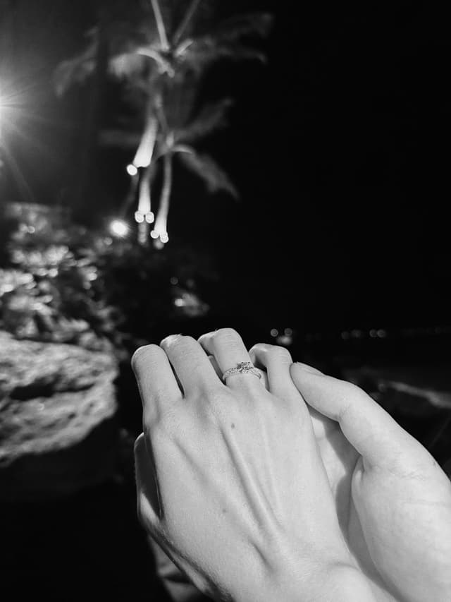 Couple by the water